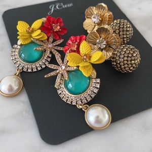 Two pairs j.crew earrings